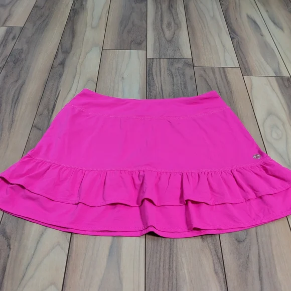EUC! Lilly Pulitzer Luxletic Fern Skort Pink Grenadine Size XS - Picture 2 of 13